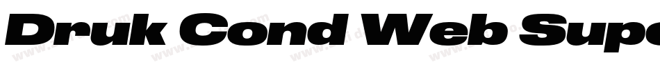 Druk Cond Web Super字体转换